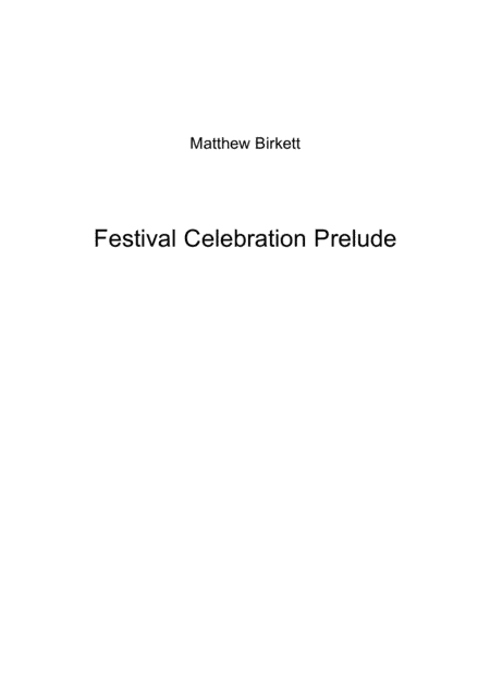 Festival Celebration Prelude (Youth Band Edition)