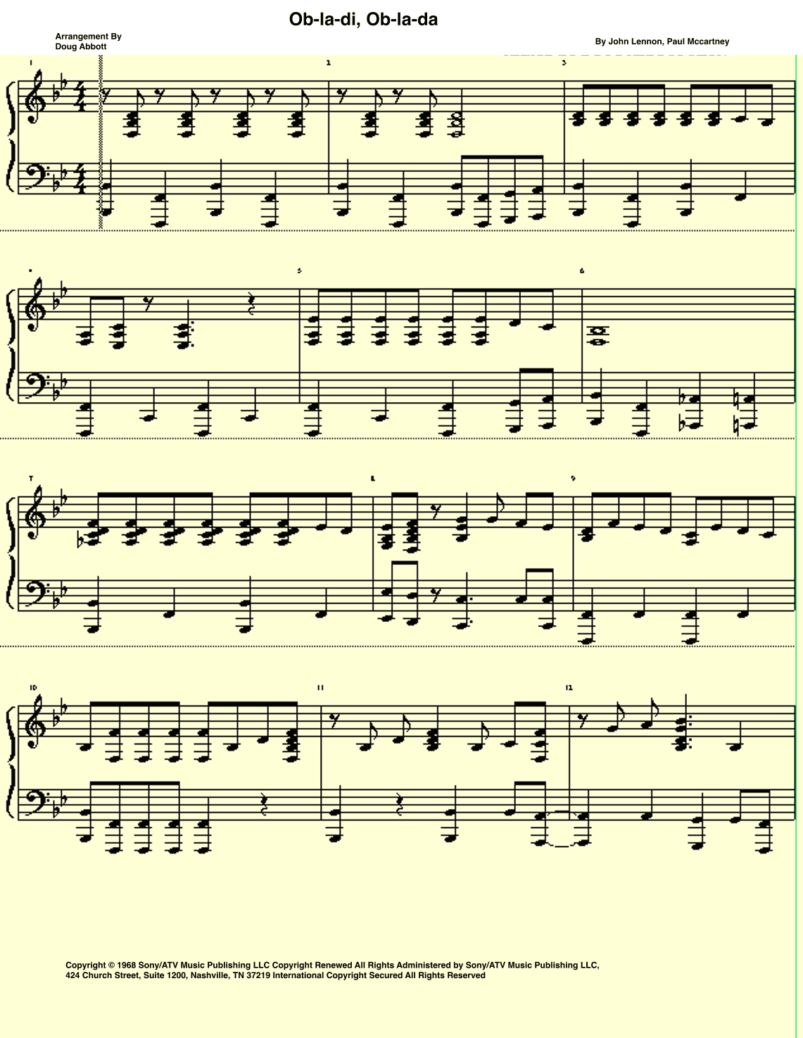 Ob-la-di, Ob-la-da (arr. Doug Abbott)