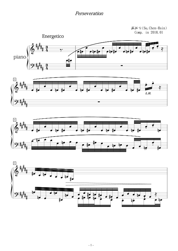 Preservation(Composed in Jan, 2018)