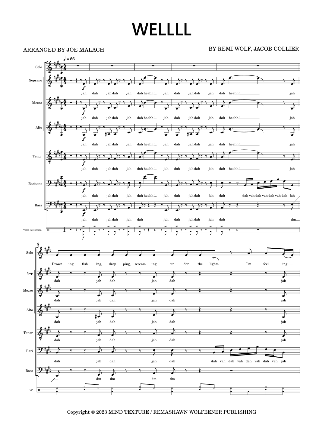 Wellll (arr. Joe Malach)