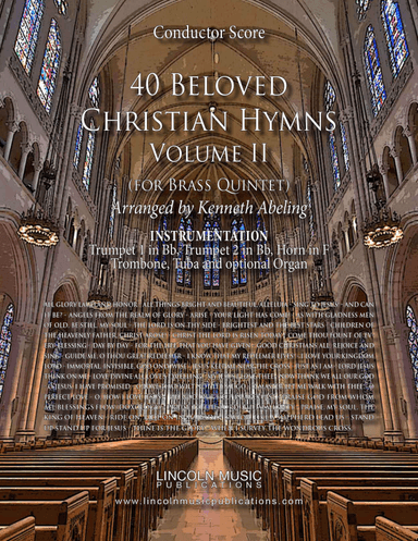 40 Beloved Christian Hymns Volume II (for Brass Quintet and optional Organ) (arr. Kenneth Abeling)