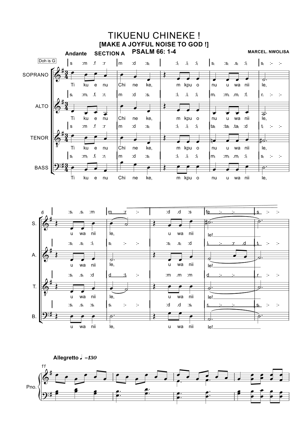 TIKUENU CHINEKE [MAKE A JOYFUL NOISE TO GOD]