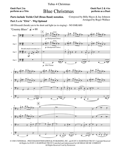 Blue Christmas (arr. Roger Wallace)