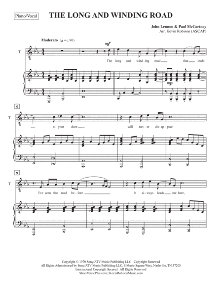 The Long And Winding Road (arr. Kevin Robison)