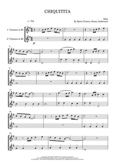 Chiquitita (arr. Rebeca Goncalves)