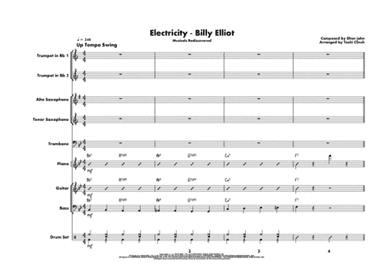 Electricity from the Broadway Musical BILLY ELLIOT (arr. Toshi Clinch)