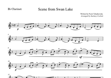 Scene from Swan Lake (arr. Zachary Corbett)