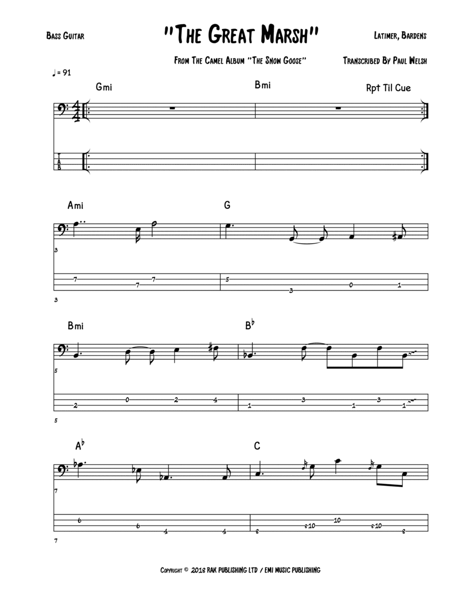 Great Marsh The (arr. Accubass)