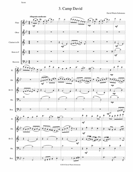 Camp David for wind quintet