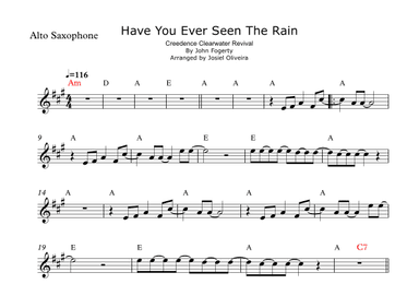 Have You Ever Seen The Rain? (arr. Josiel Oliveira)
