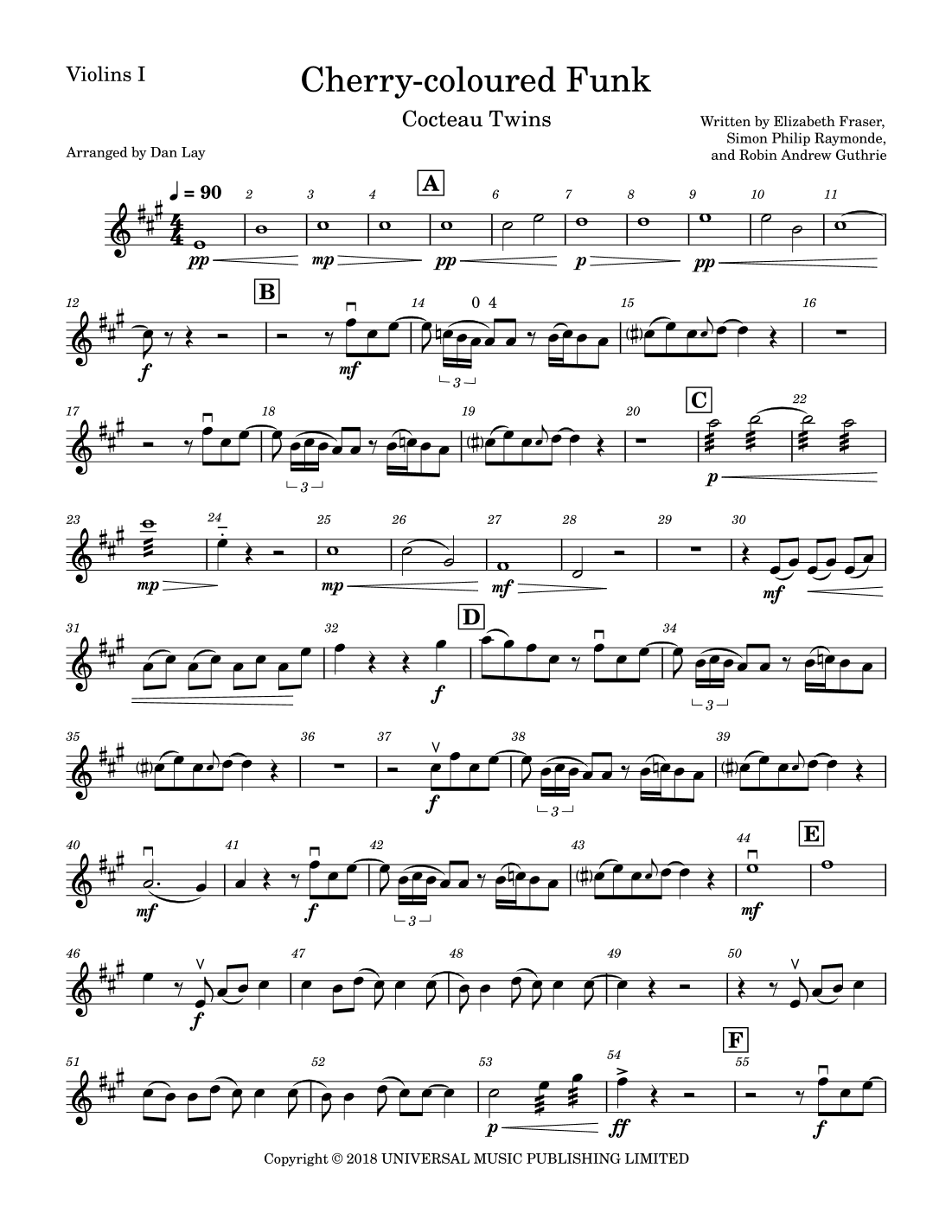 Cherry-coloured Funk (arr. Dan Lay)