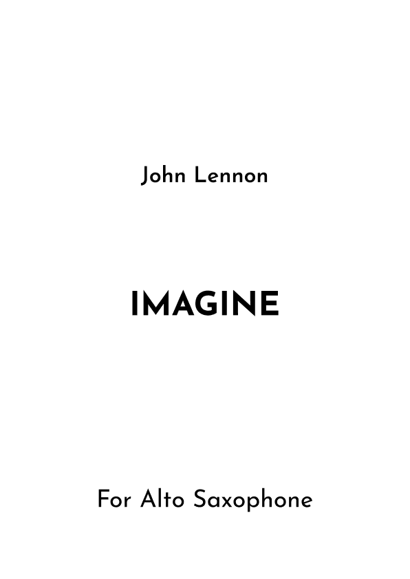 Imagine (arr. Jireh J.)