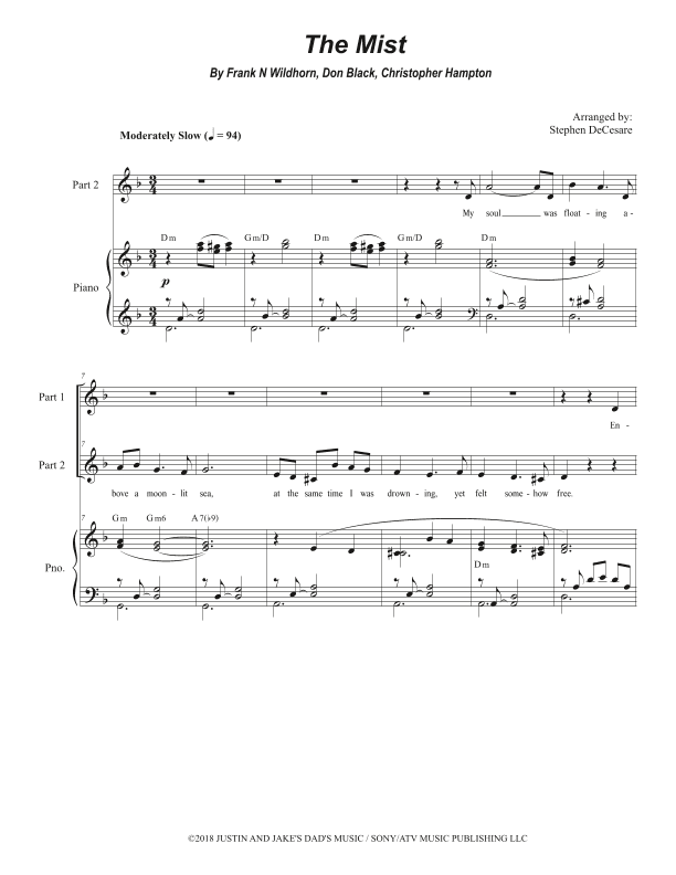 The Mist (arr. Stephen DeCesare)