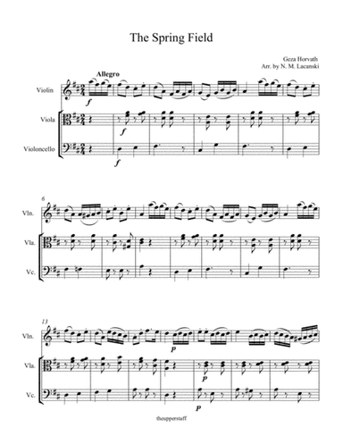 The Spring Field (arr. Nick Lacanski)