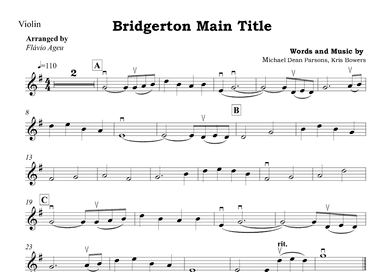 Bridgerton Main Title (arr. Flávio Ageu)