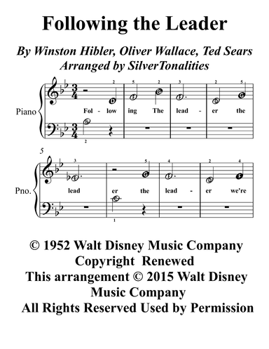 Following The Leader (arr. SilverTonalities)