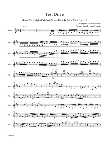Test Drive (arr. Isaac Morales)