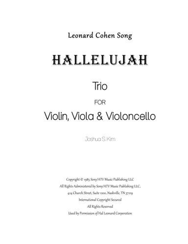 Hallelujah (arr. Joshua S. Kim)