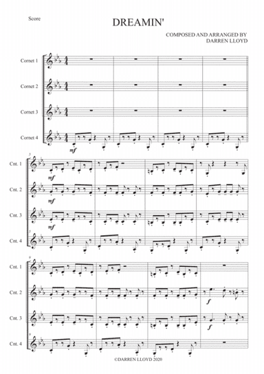 Dreamin' - Cornet quartet