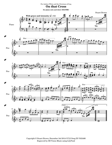 On That Cross - Piano part only