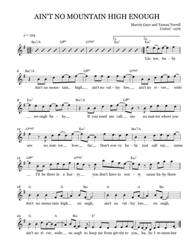 Ain't No Mountain High Enough (arr. Brock Chart)