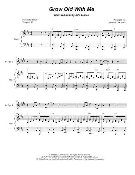 Grow Old With Me (arr. Stephen DeCesare)
