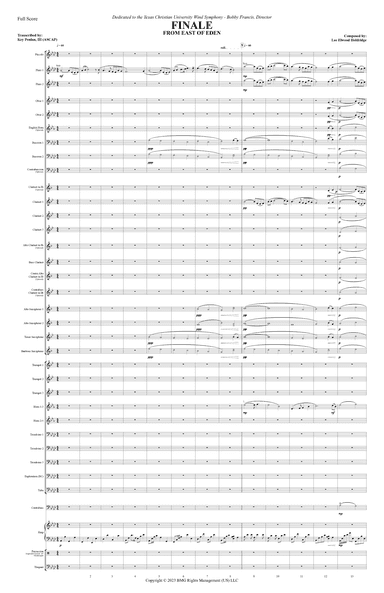 East Of Eden (finale) (arr. Key Poulan, III)