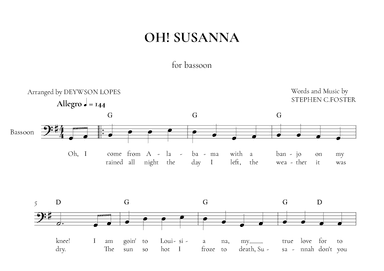 Oh! Susanna (arr. Deywson Lopes)
