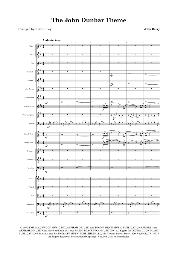 The John Dunbar Theme (arr. Kevin Riley)