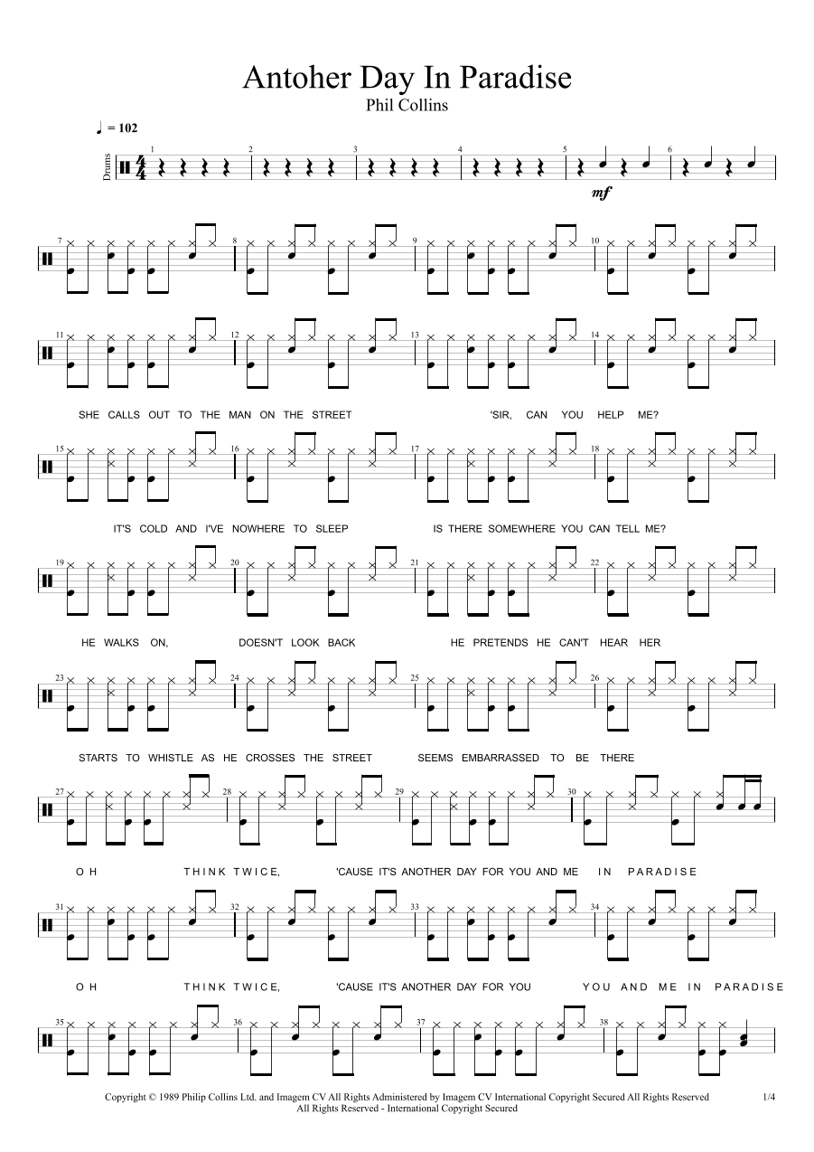 Another Day In Paradise (arr. Cyril Mayer)