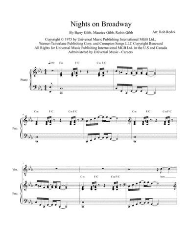 Nights On Broadway (arr. Rob Redei)