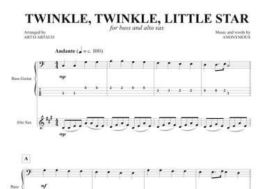 Twinkle Twinkle Little Star (arr. Art.o Artaud)