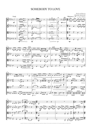 Somebody To Love (arr. James Widden)