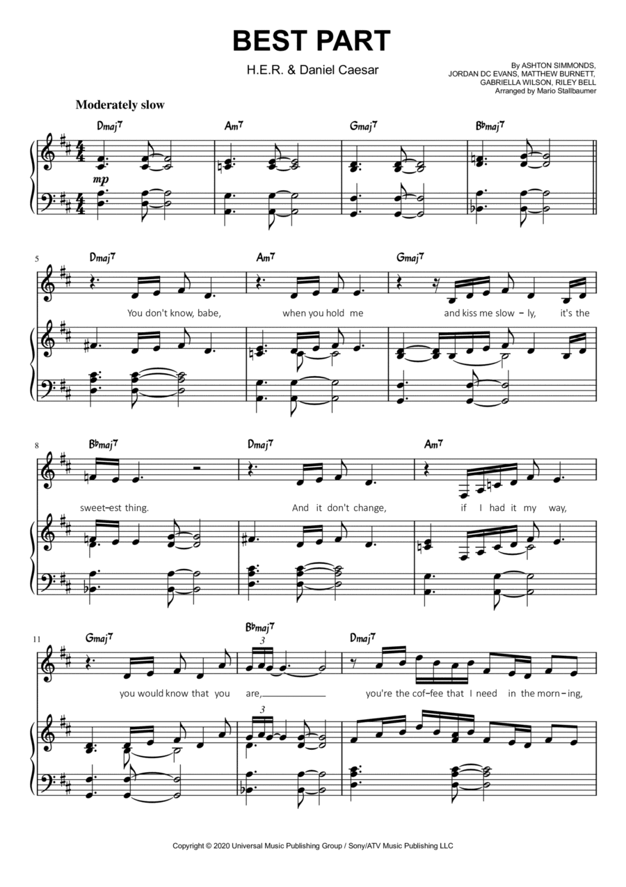 Best Part (arr. Mario Stallbaumer)
