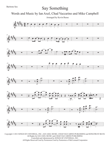 Say Something (arr. Kevin Busse)
