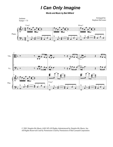 I Can Only Imagine (arr. Stephen DeCesare)