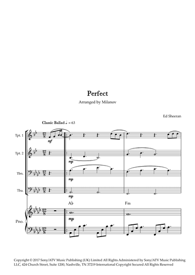 Perfect (arr. Milanov)