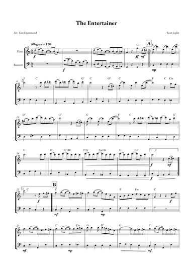 The Entertainer (arr. Tom Drummond)