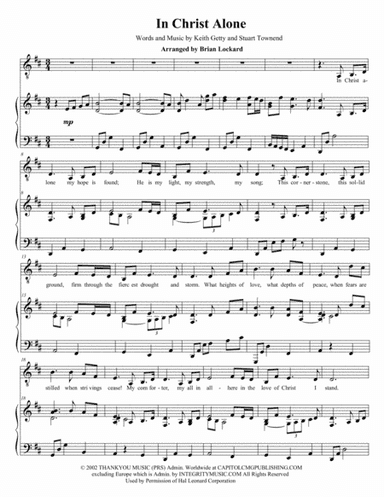 In Christ Alone (arr. Brian Lockard)