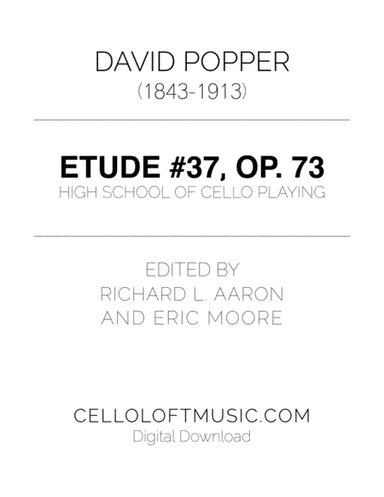 Popper (arr. Richard Aaron): Op. 73, Etude #37 (arr. Richard Aaron, Eric Moore)