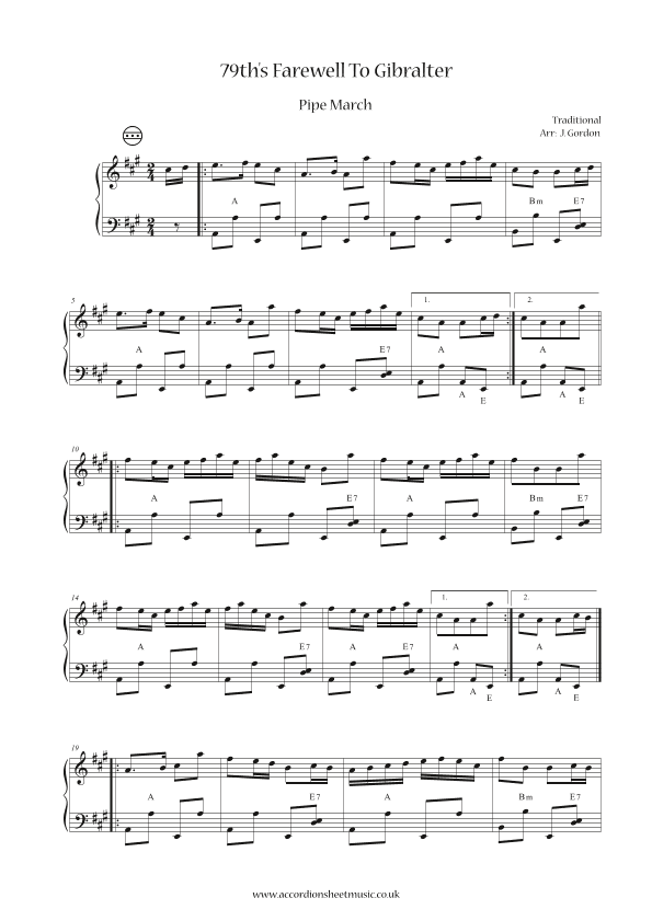 79th's Farewell To Gibralter (arr. Julia Gordon)