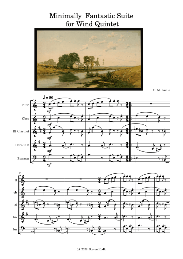 Minimally Fantastic Suite for Wind Quintet