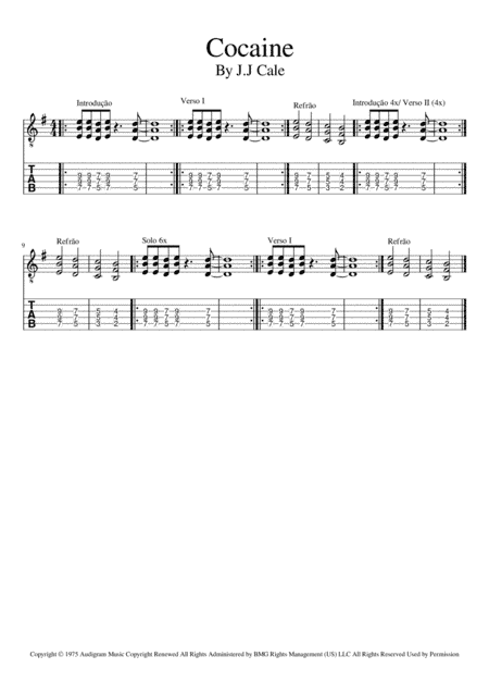 Cocaine (arr. Madelu Lopes)