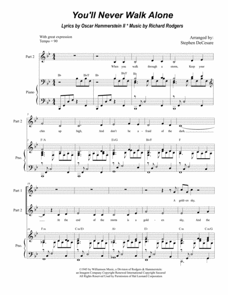 You'll Never Walk Alone (arr. Stephen DeCesare)