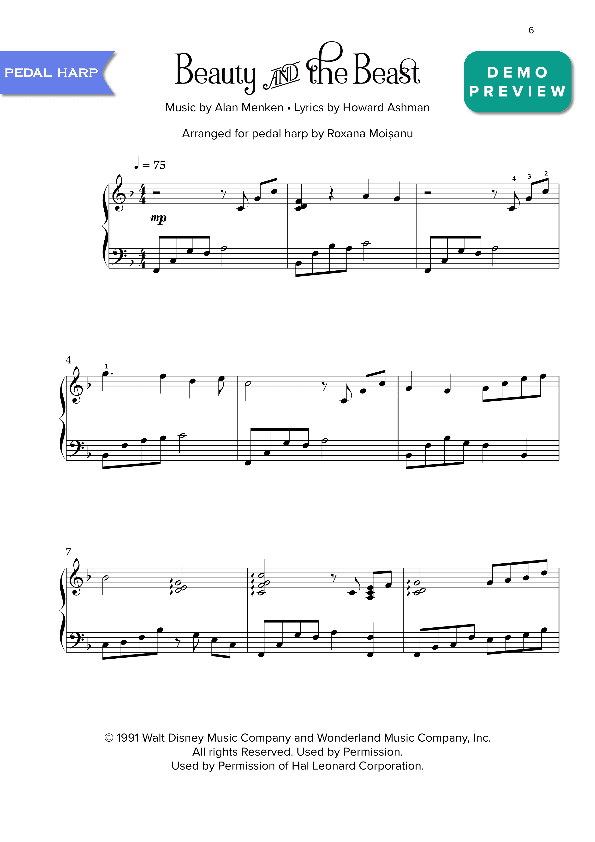 Beauty And The Beast (arr. Roxana Moisanu)