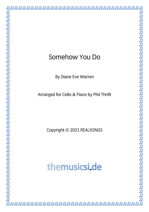 Somehow You Do (arr. Phil Thrift)