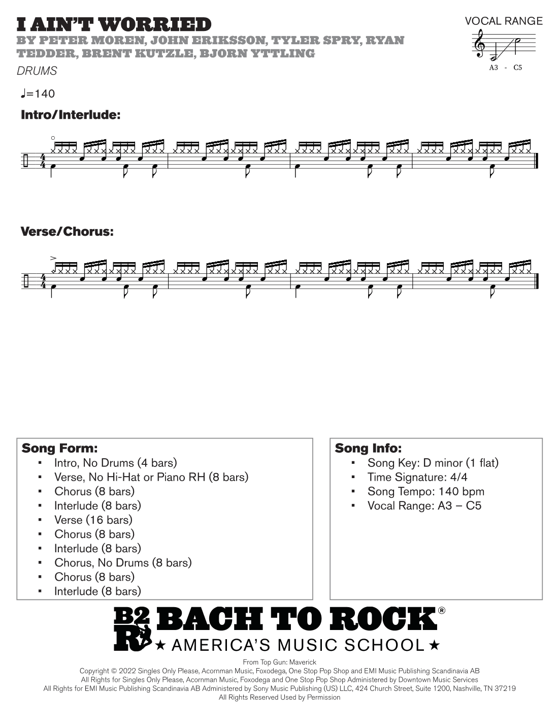 I Ain't Worried (arr. Bach to Rock)