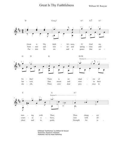 Great Is Thy Faithfulness (arr. Cheryl Lehman)
