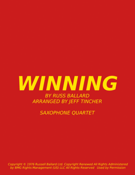 Winning (arr. Jeff Tincher)