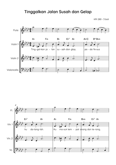 Out Of My Bondage, Sorrow, and Night / Tinggalkan Jalan Susah dan Gelap (arr. Angie Wiranata)